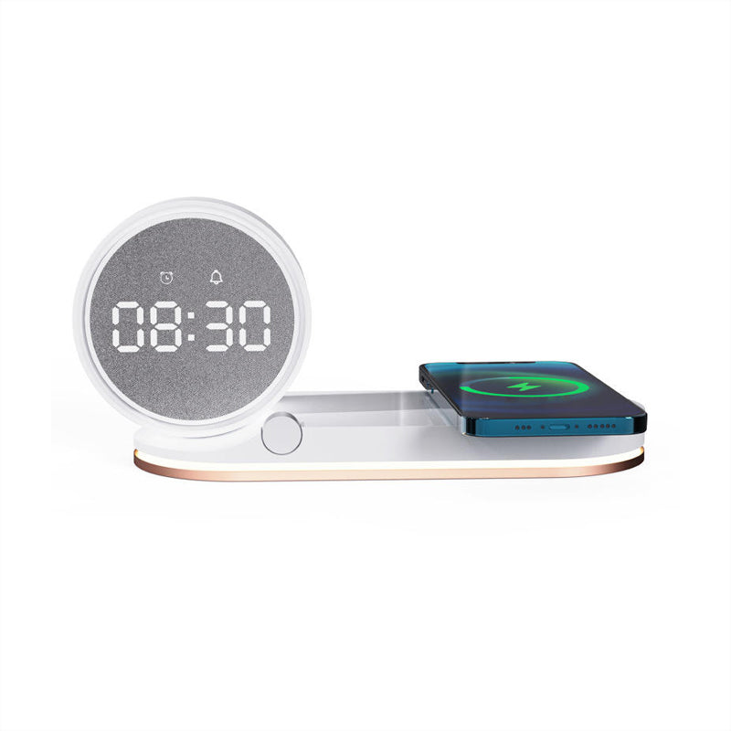 Clock alarm multi-function wireless charger