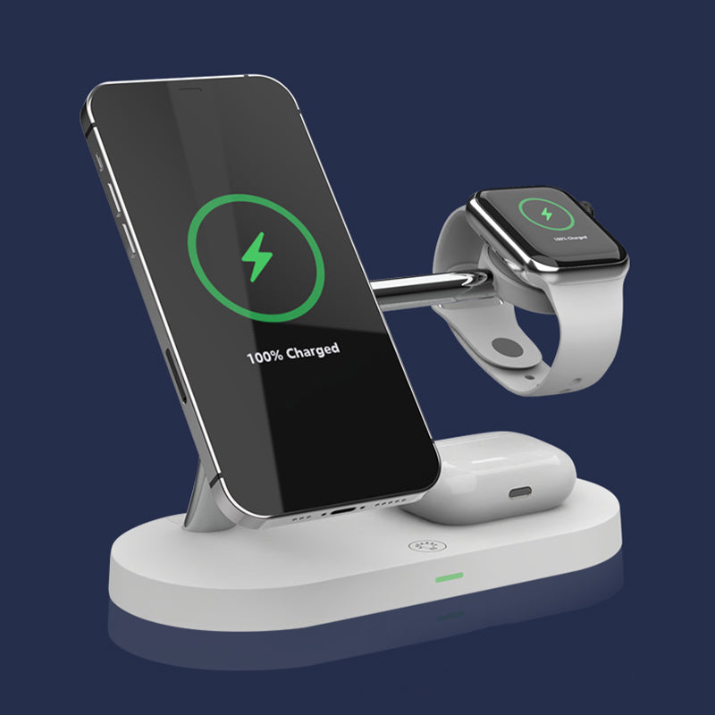 Smart multifunctional wireless charger with night light