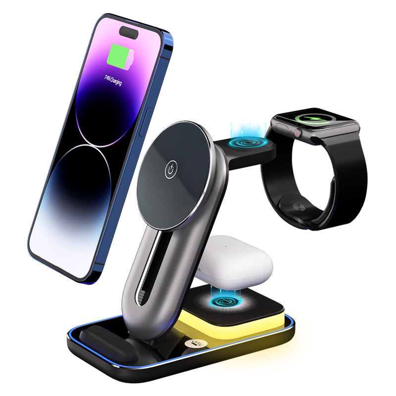 Fast charging vertical multifunctional wireless charger