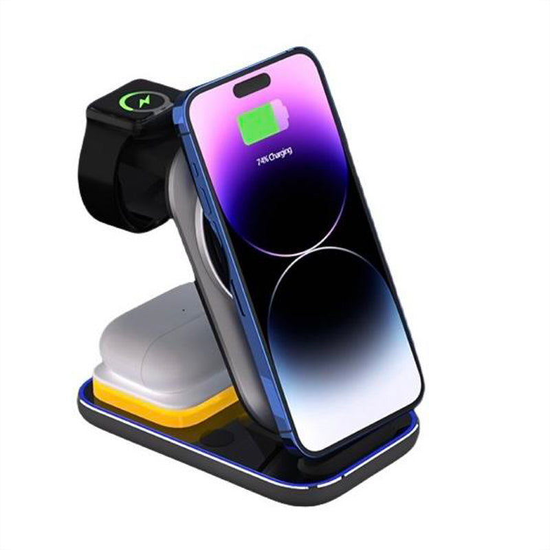 Fast charging vertical multifunctional wireless charger