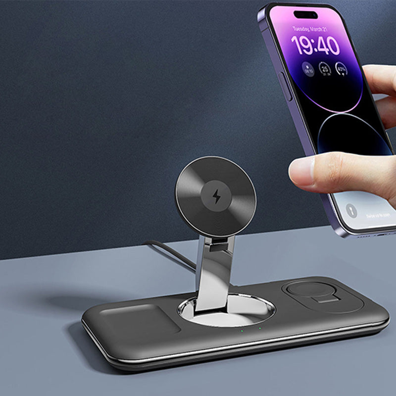 Foldable 3 in 1 multifunctional wireless charger