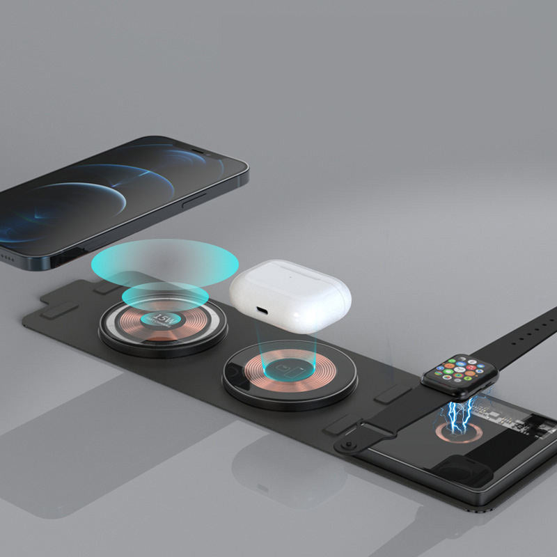 Ultra-thin portable foldable multifunctional wireless charger