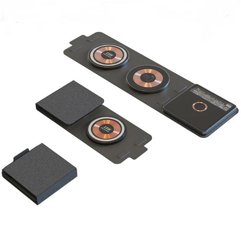 Ultra-thin portable foldable multifunctional wireless charger