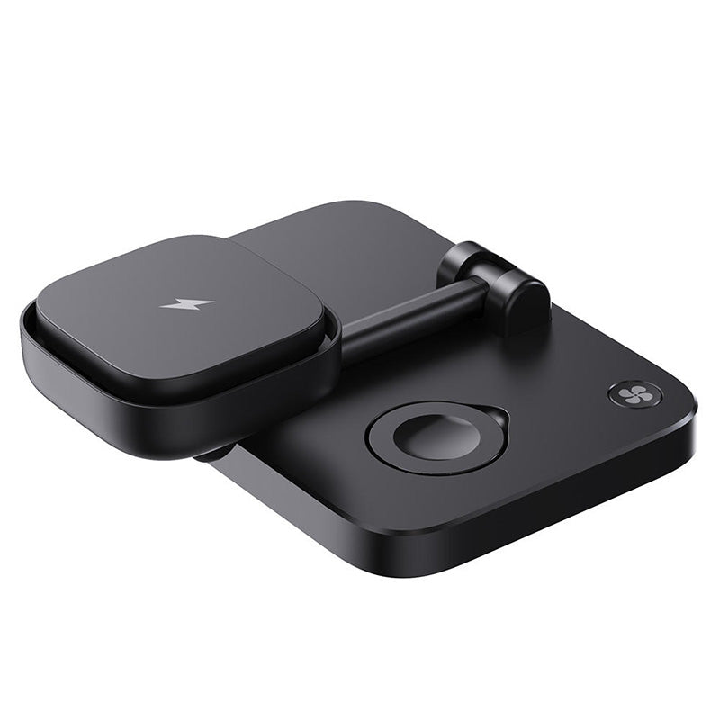 Black foldable magnetic multifunctional wireless charger