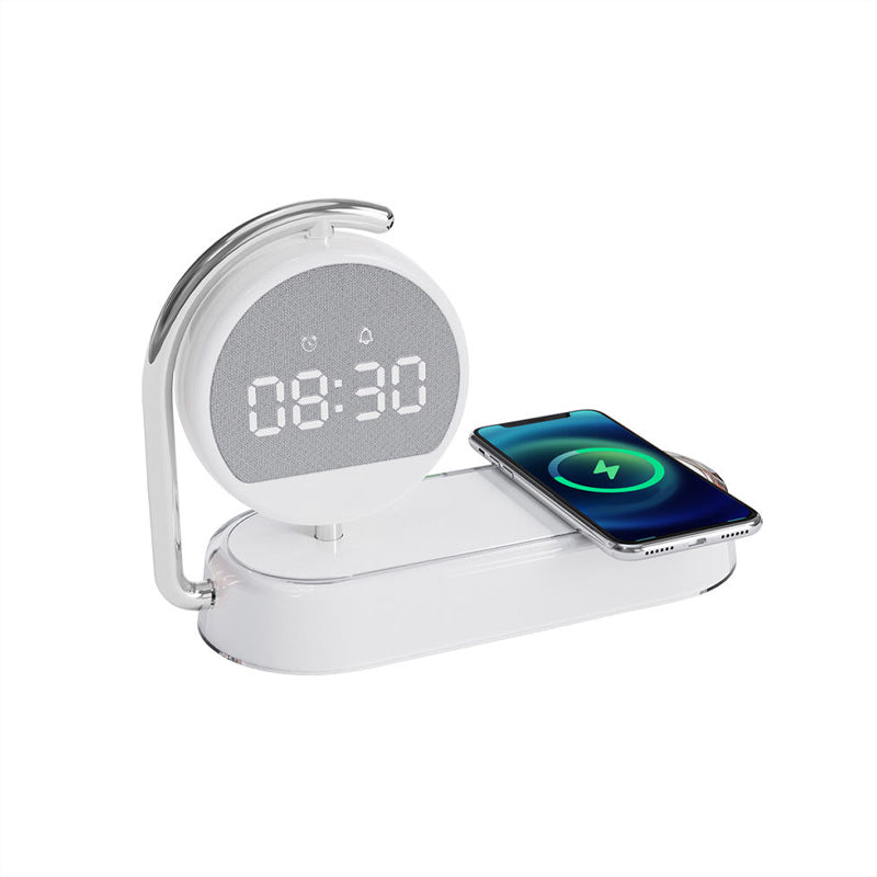 Creative rotatable digital clock multifunctional wireless charger