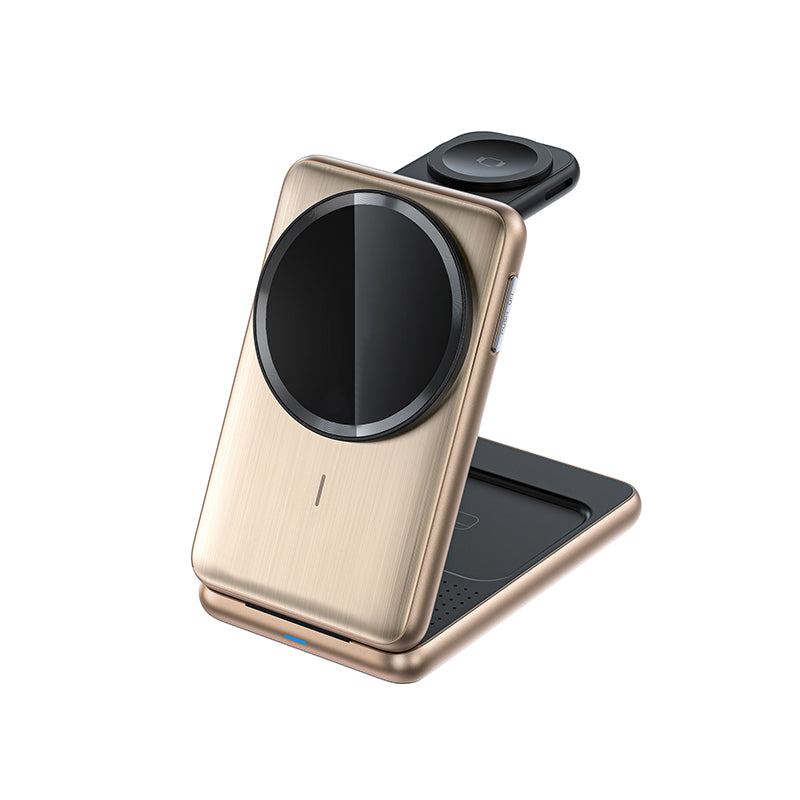 Foldable aluminum alloy multifunctional wireless charger