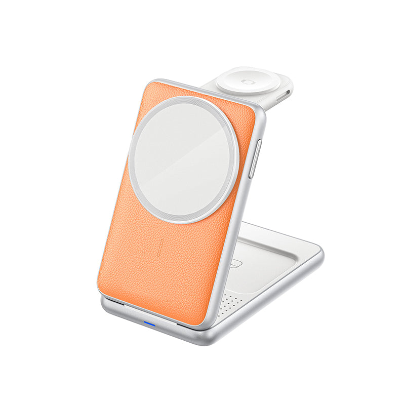 Foldable aluminum alloy multifunctional wireless charger