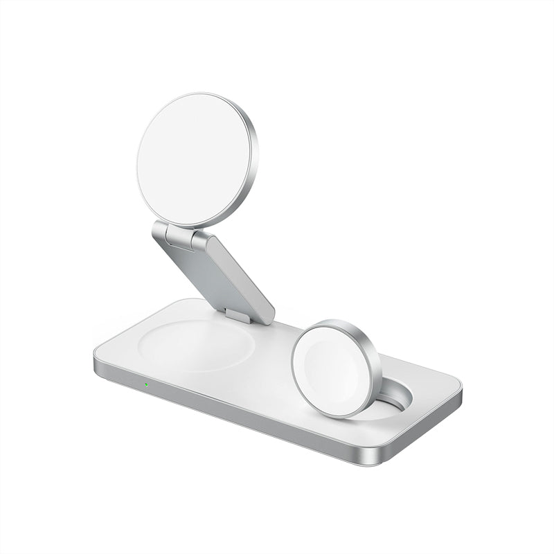 White foldable multifunctional wireless charger