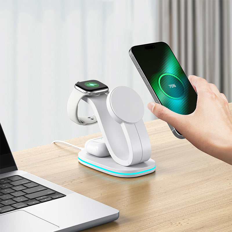 Magnetic fast multifunctional wireless charger