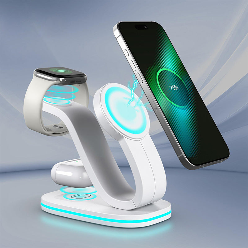 Magnetic fast multifunctional wireless charger