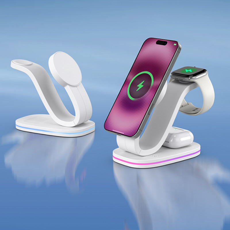 Magnetic fast multifunctional wireless charger
