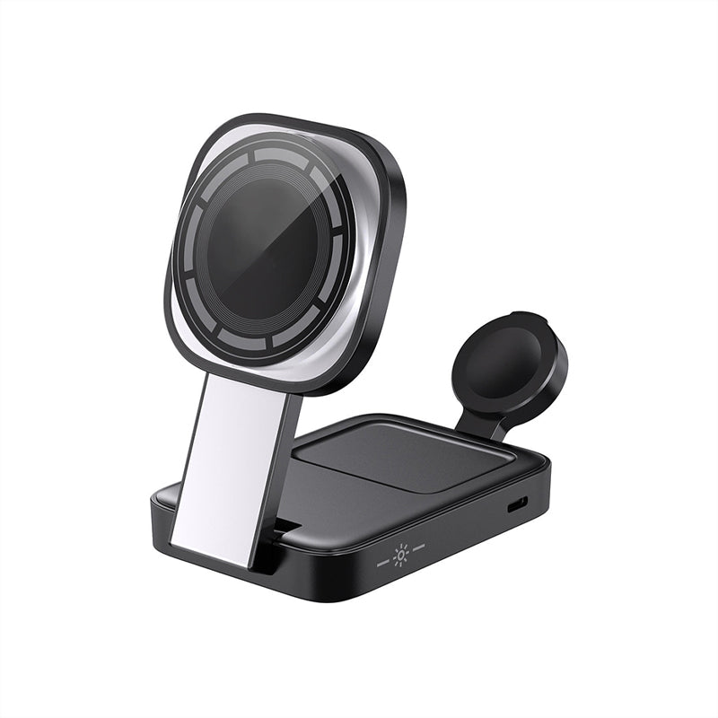 Portable magnetic multifunctional wireless charger