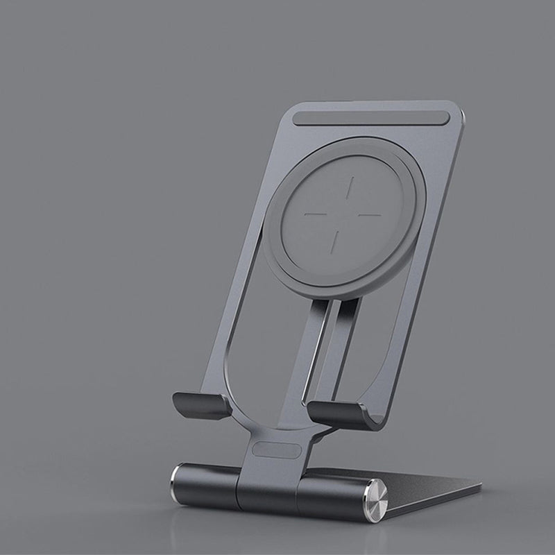 Adjustable folding angle wireless charger with stand