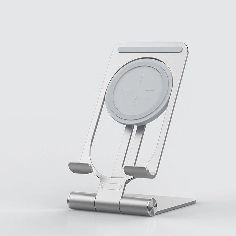 Adjustable folding angle wireless charger with stand