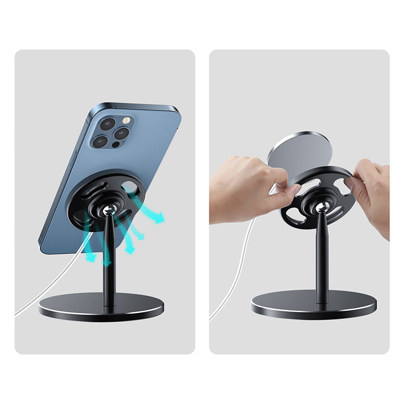 Simple magnetic wireless charger with stand