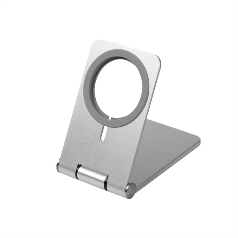 Aluminum alloy magnetic wireless charger with stand