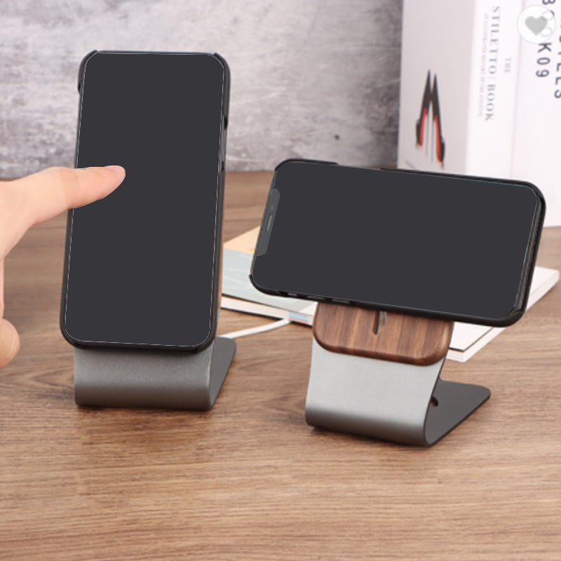 Desktop magnetic wireless charger with stand