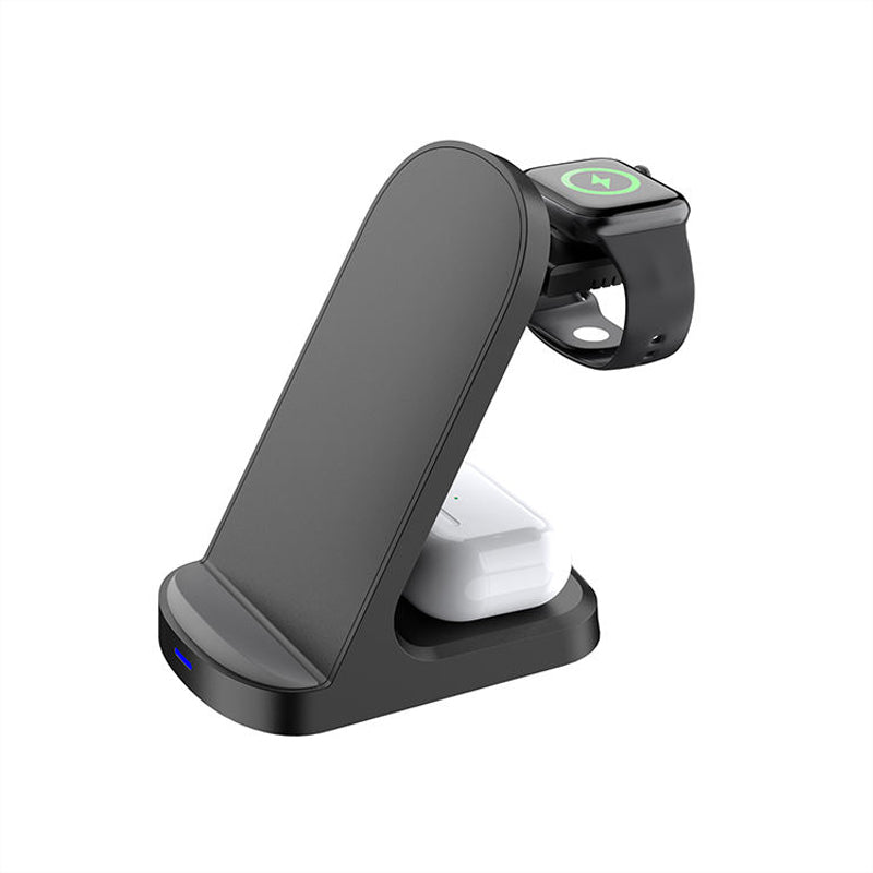 Desktop vertical magnetic wireless charger with stand