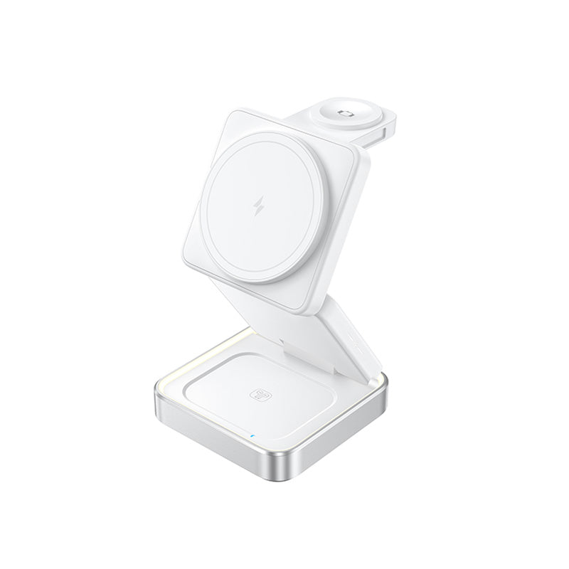 Smart 3 in 1 magnetic wireless charger with stand