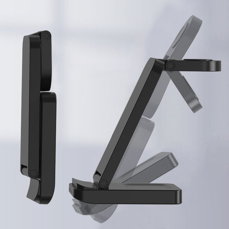 Black 3 in 1 foldable wireless charger with stand