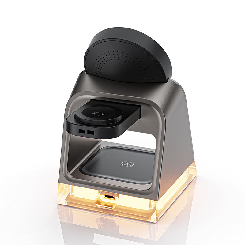 Smart 3 in 1 night light wireless charger with stand