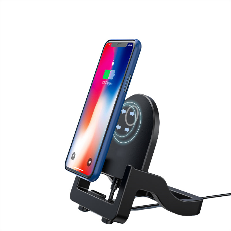 Detachable wireless charger with stand