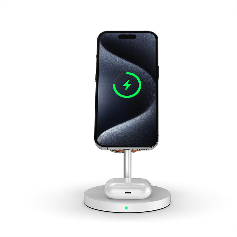 Fast charging 3 in 1 wireless charger with stand