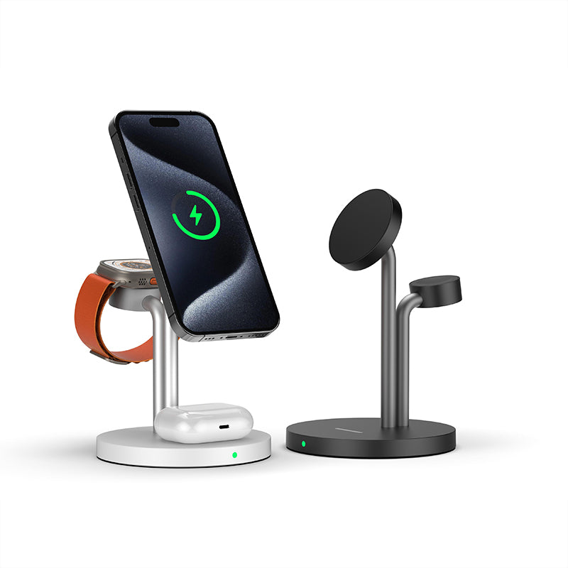 Fast charging 3 in 1 wireless charger with stand