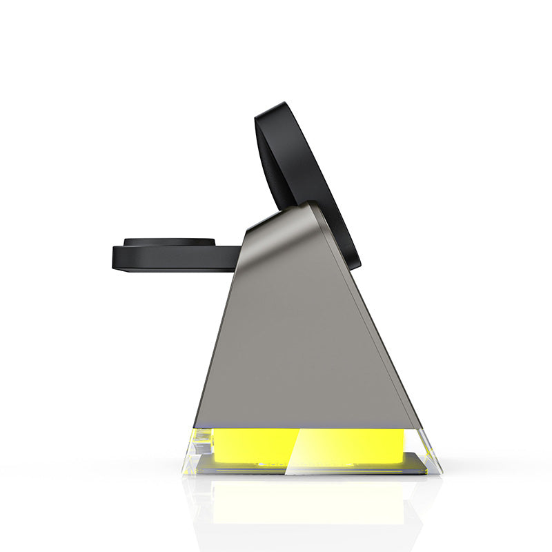 Desktop 3 in 1 wireless charger with stand