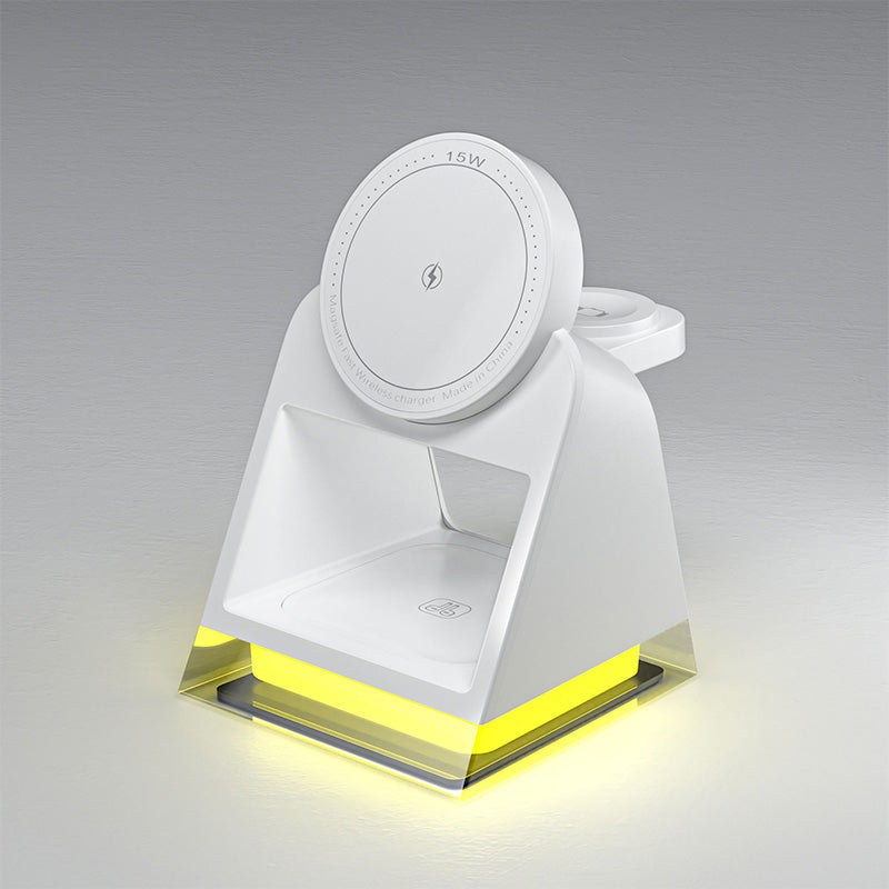 Desktop 3 in 1 wireless charger with stand
