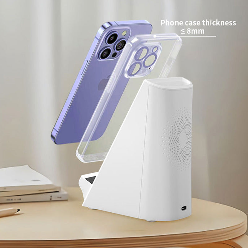 Smart vertical pen holder wireless charger with stand