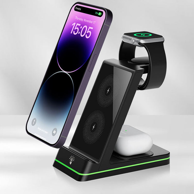 High efficiency heat dissipation wireless charger with stand