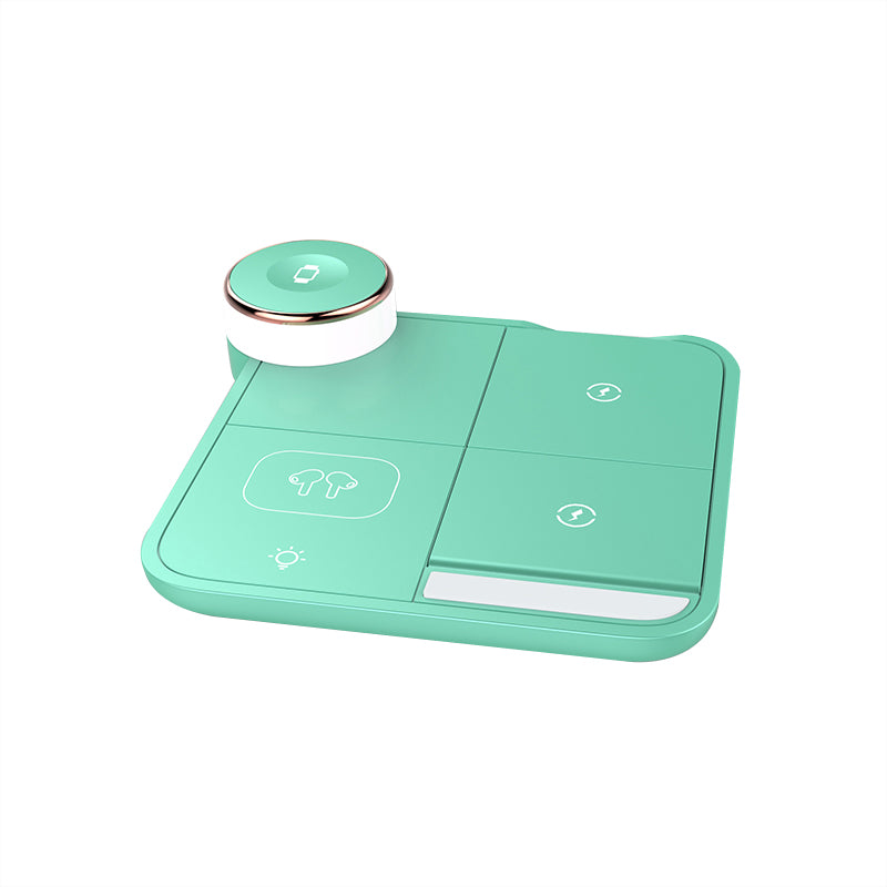 Foldable square wireless charger with stand