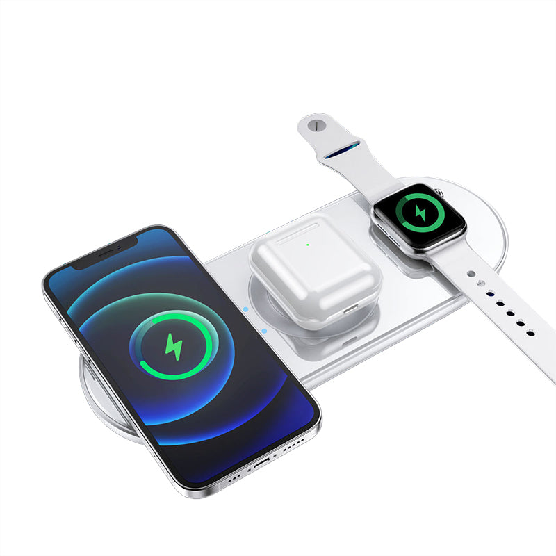 3 in 1 fast charging wireless charger with stand
