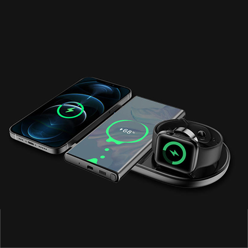 3 in 1 fast charging wireless charger with stand