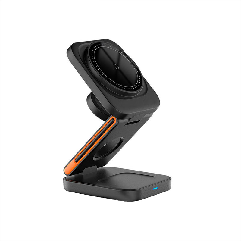 Portable foldable wireless charger with stand
