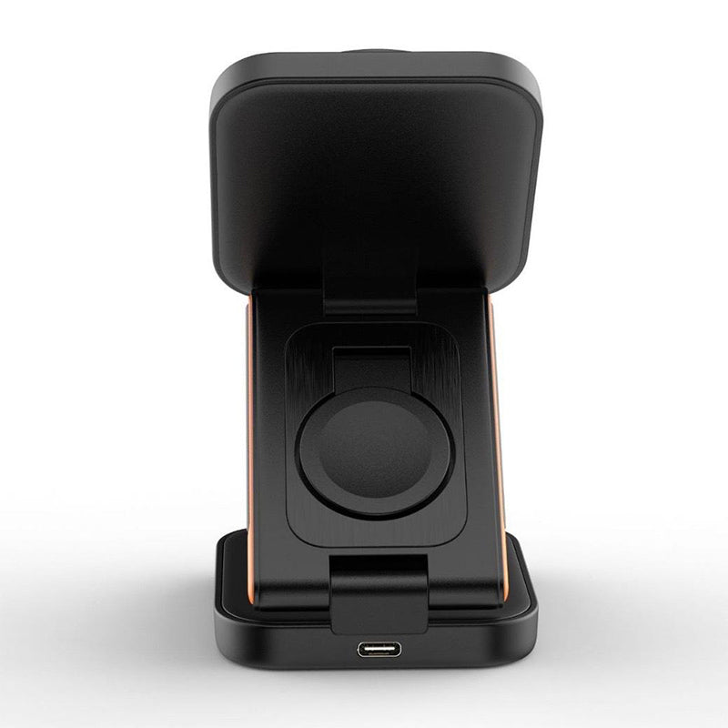 Portable foldable wireless charger with stand