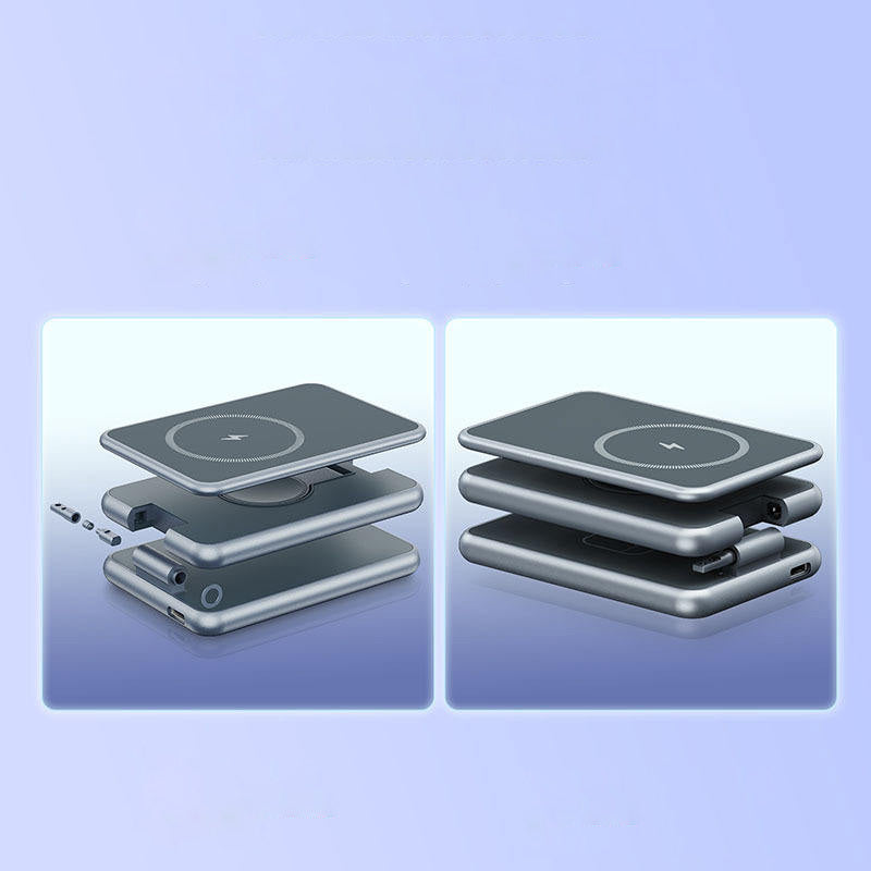 Aluminum alloy 3 in 1 wireless charger with stand