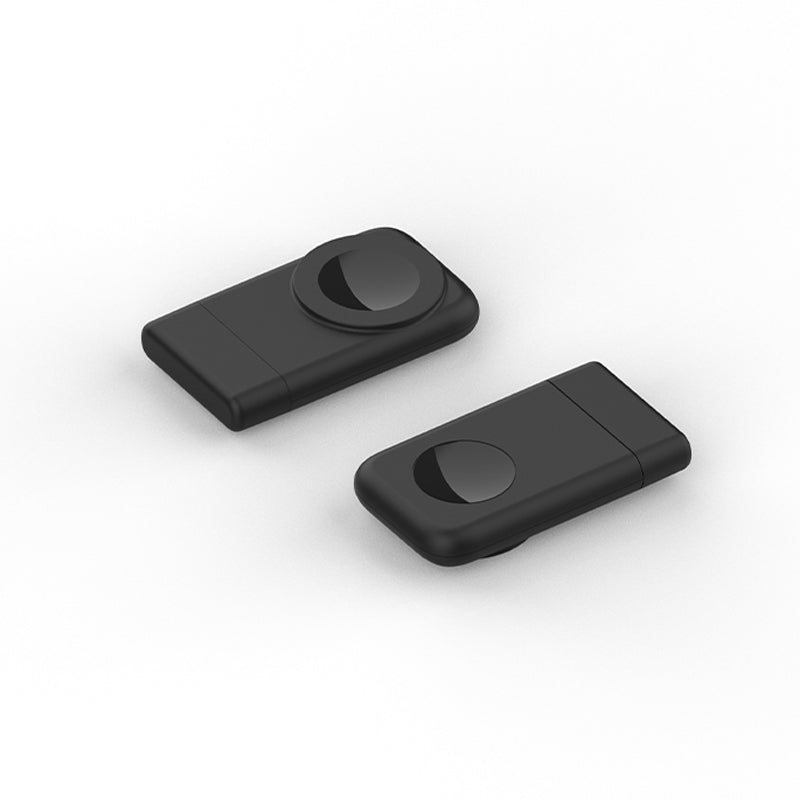 Black foldable 3 in 1 magnetic portable charger