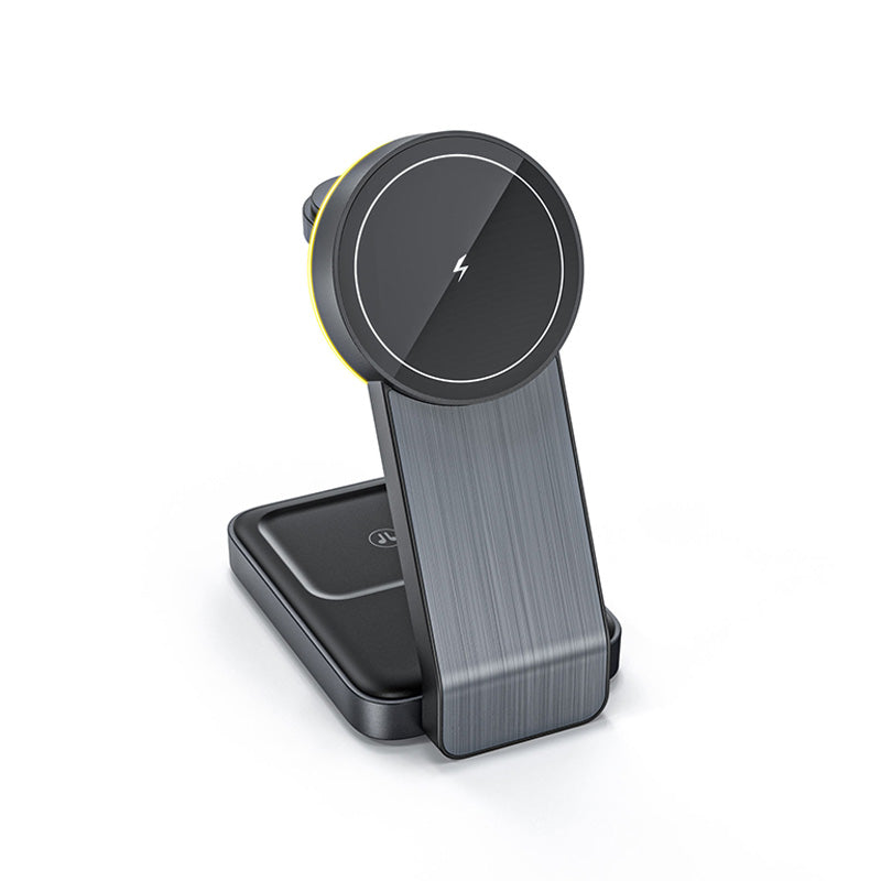 3 in 1 foldable magnetic portable charger