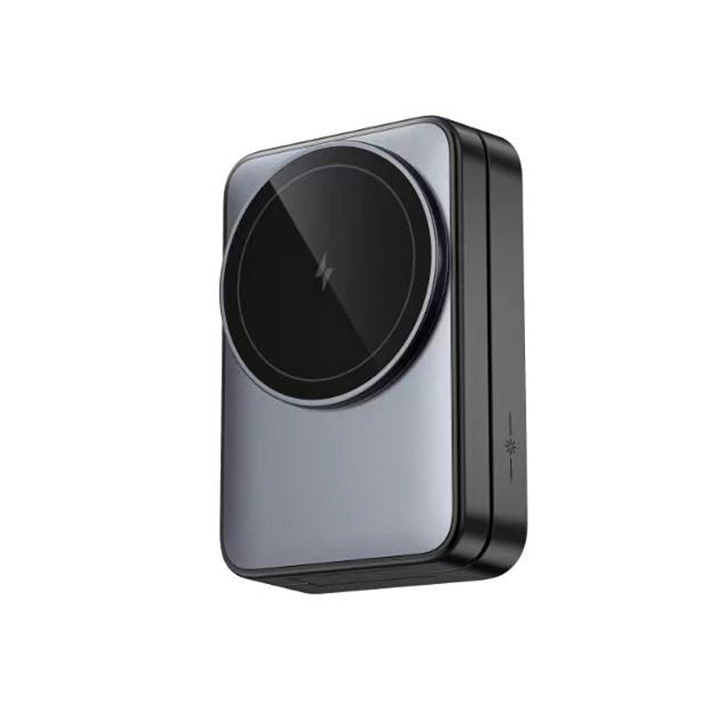 Black 3-in-1 magnetic wireless portable charger