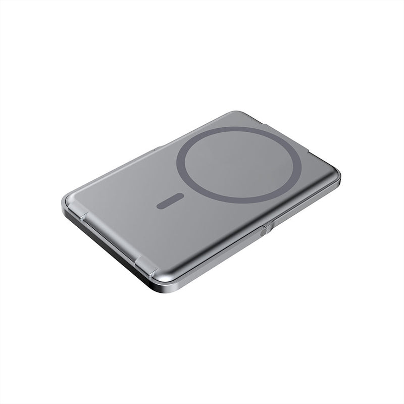 Aluminum alloy ultra-thin magnetic portable charger