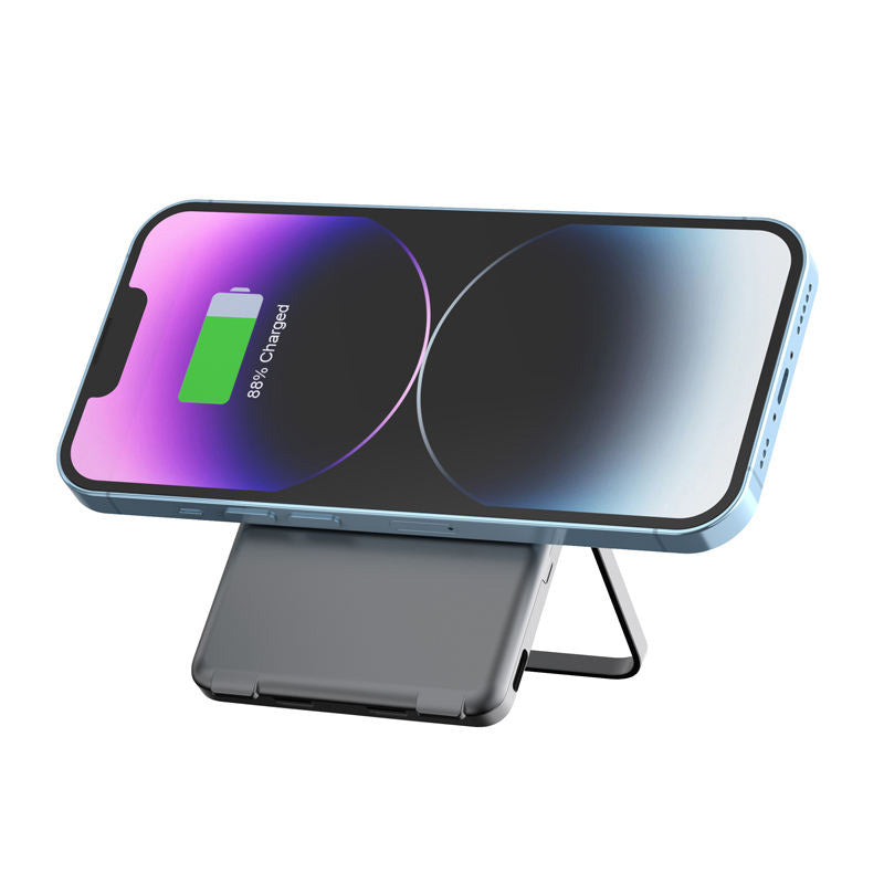 Aluminum alloy ultra-thin magnetic portable charger