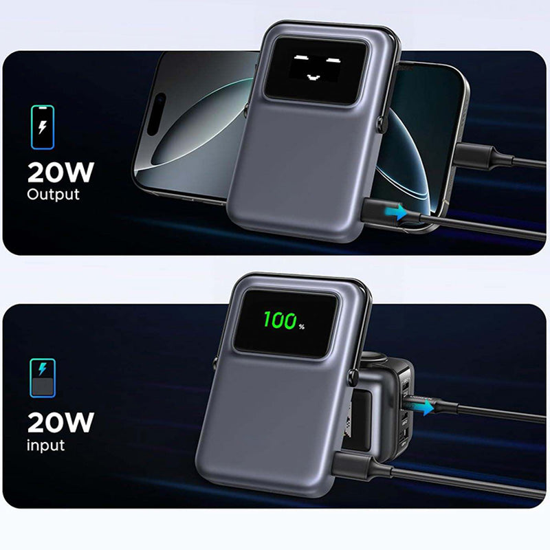 Cool robot design large capacity portable charger