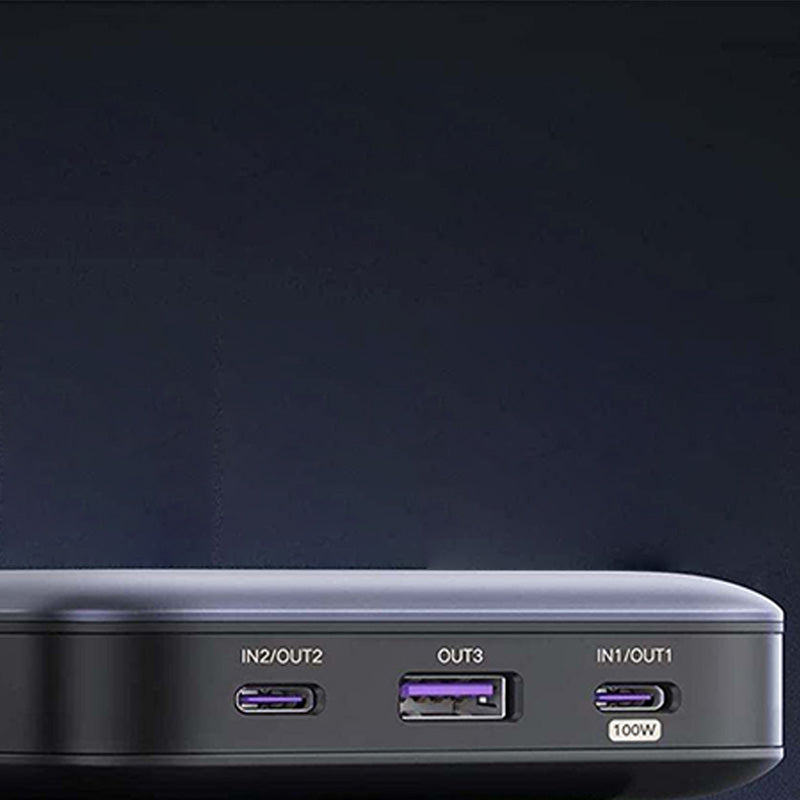 Gray two-way fast charging large capacity portable charger