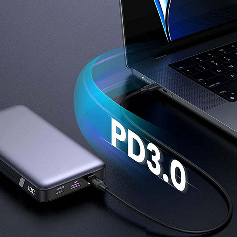 Gray two-way fast charging large capacity portable charger