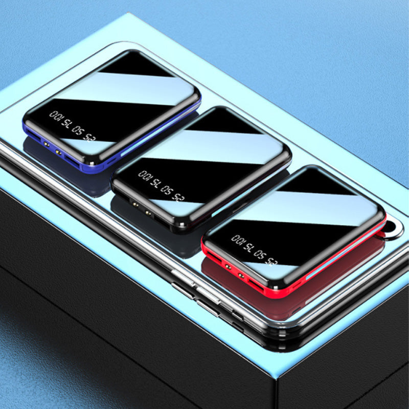 Mirror screen large capacity mini portable charger