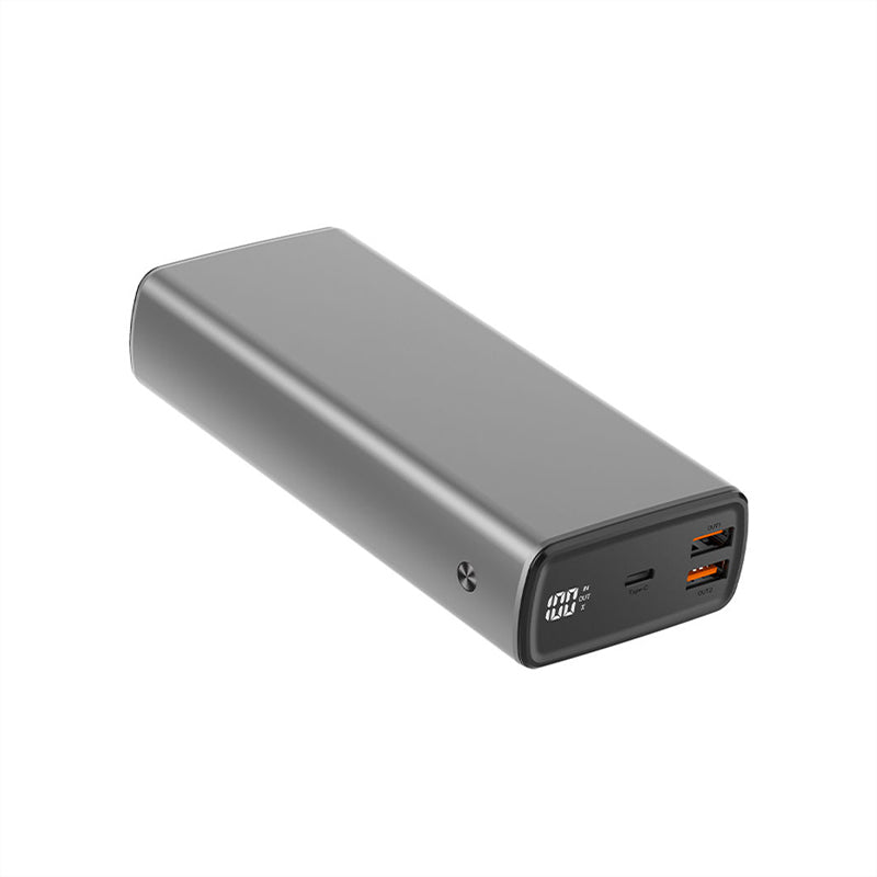 Gray fast charging large capacity portable charger