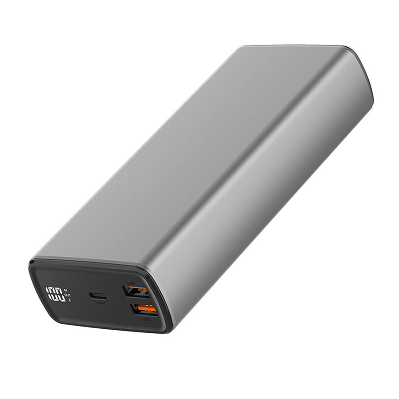 Gray fast charging large capacity portable charger