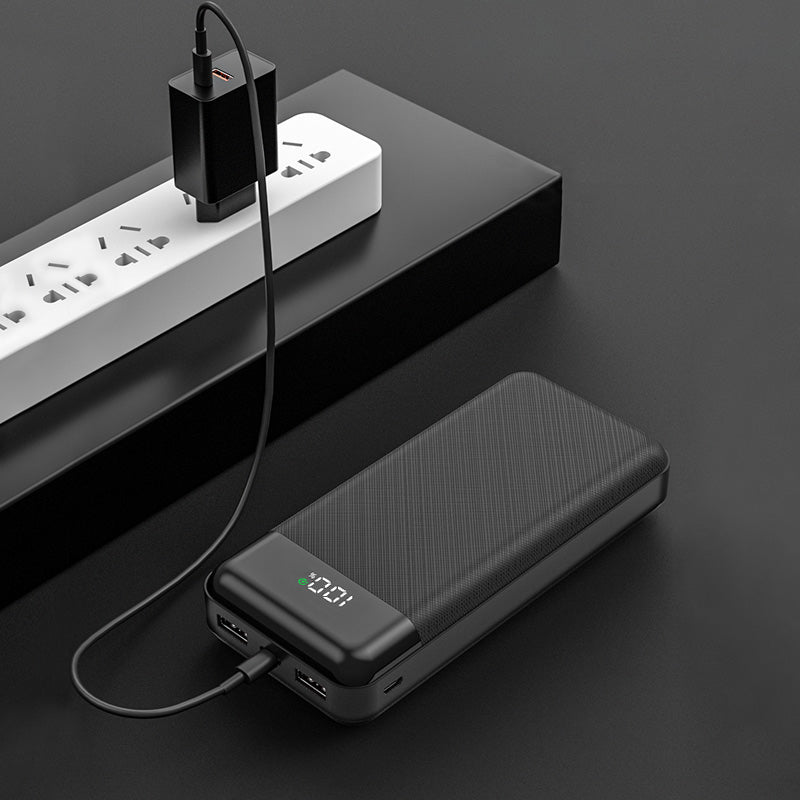 Fabric pattern high capacity portable charger